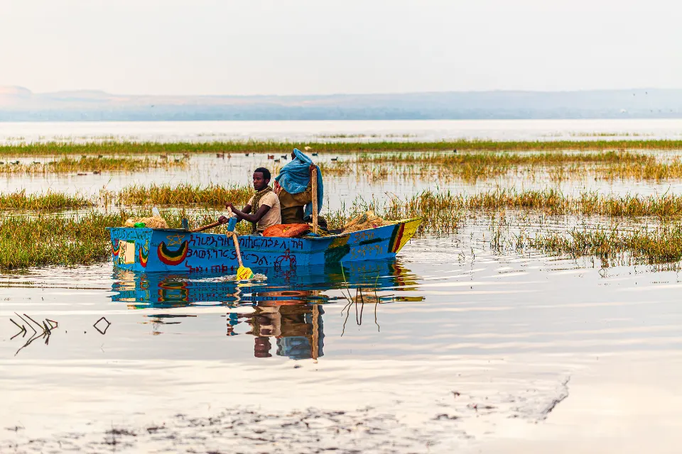 Etiopía. Lago Awasa. Fishermen