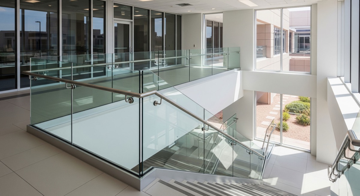 Tempered glass detail