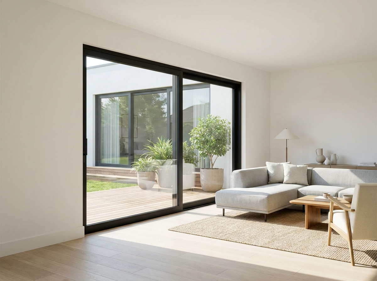 Professional patio door installation for modern homes in California & Arizona, enhancing indoor-outdoor living.