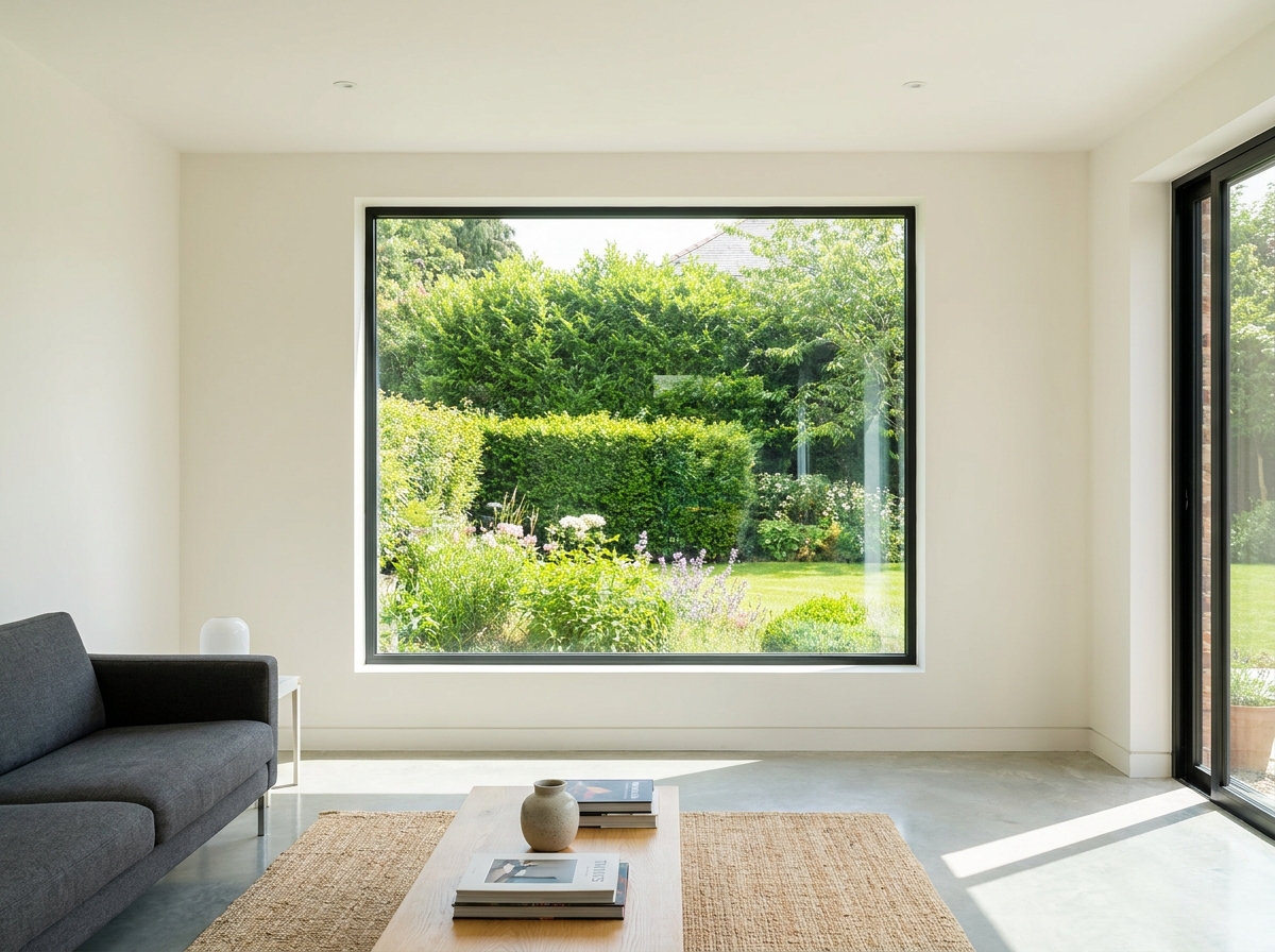 Residential glass repair & replacement in California & Arizona, featuring a pristine new window pane.