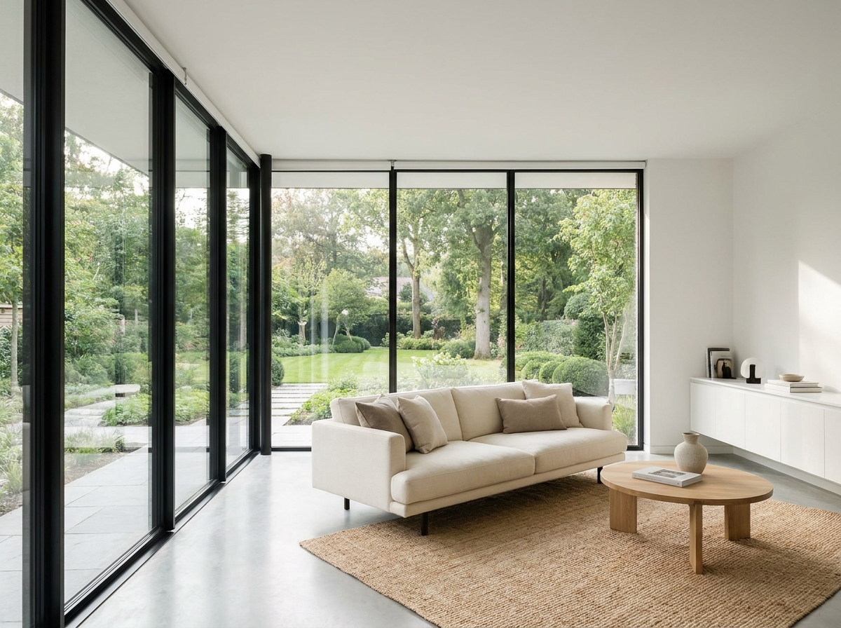 Premium residential security glass windows for homes in California and Arizona.
