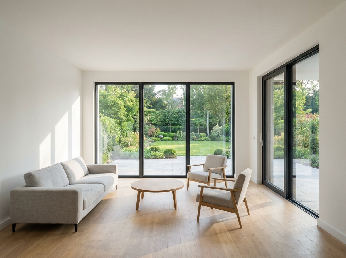 Residential ground-floor security glass windows and sliding doors in California and Arizona homes.