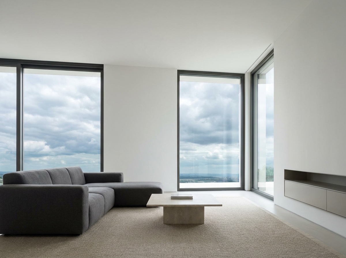 Residential Security Glass windows providing storm protection for homes in California and Arizona.