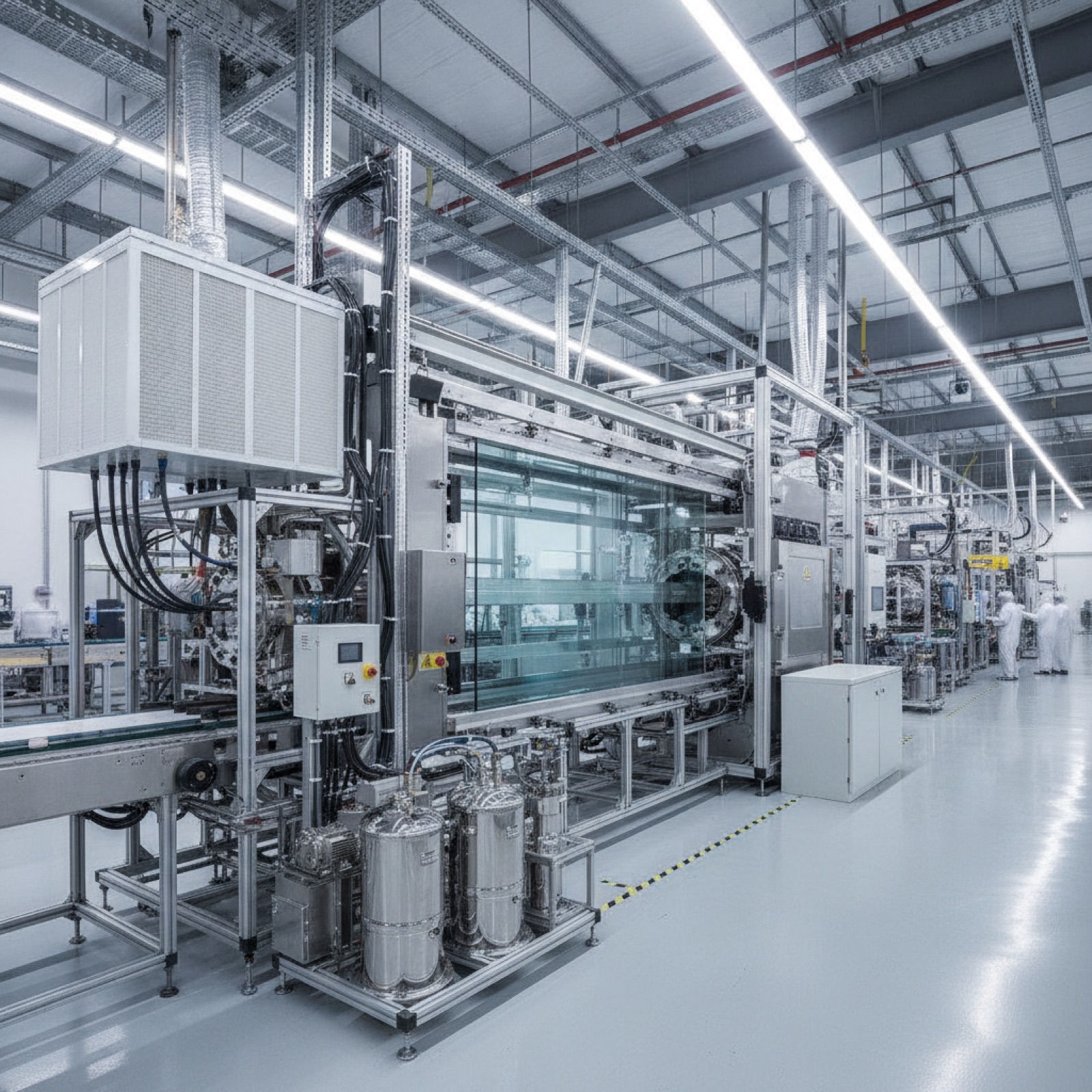 Low-E coating application equipment in commercial glass IGU manufacturing