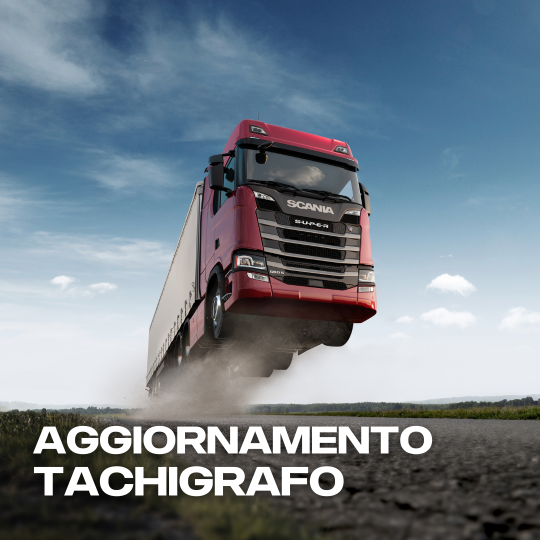 Camion Scania per promozione Tachigrafi a marchio Stoneridge e VDO 