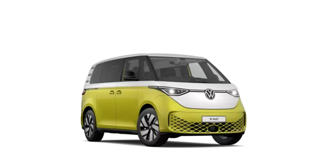 Volkswagen ID.Buzz cinque posti bicolor giallo e bianco