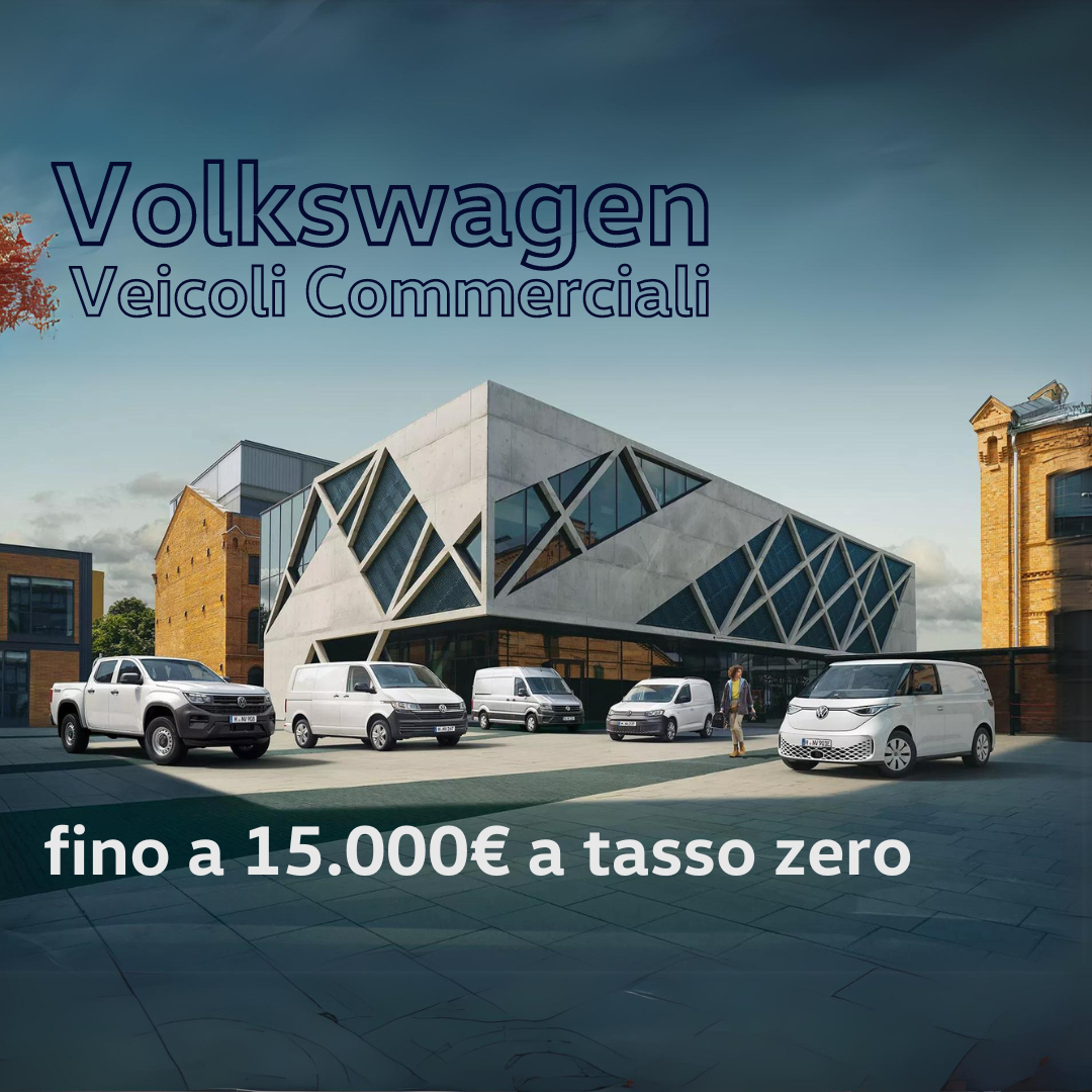 Gamma veicoli commerciali Volkswagen disponibile in pronta consegna e finanziabile a tasso zero fino a 15.000 euro da Rangoni e Affini 