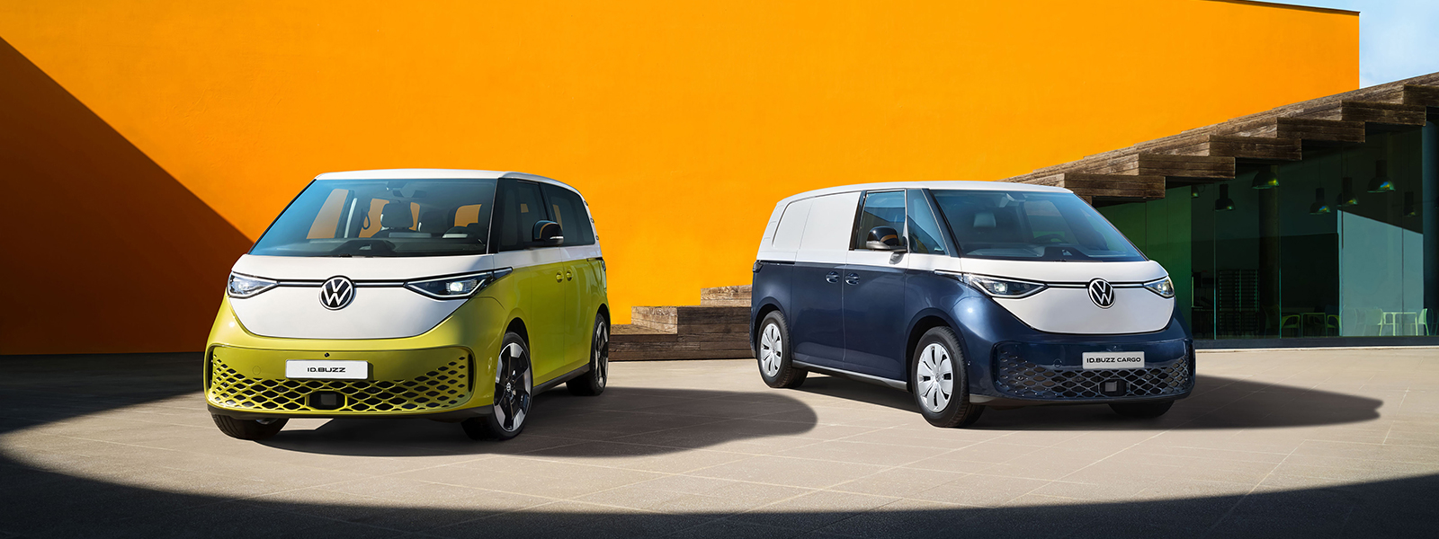 Id.Buzz e Id.Buzz cargo i nuovi veicoli elettrici di casa Volkswagen esposti per l'evento di Rangoni e Affini 