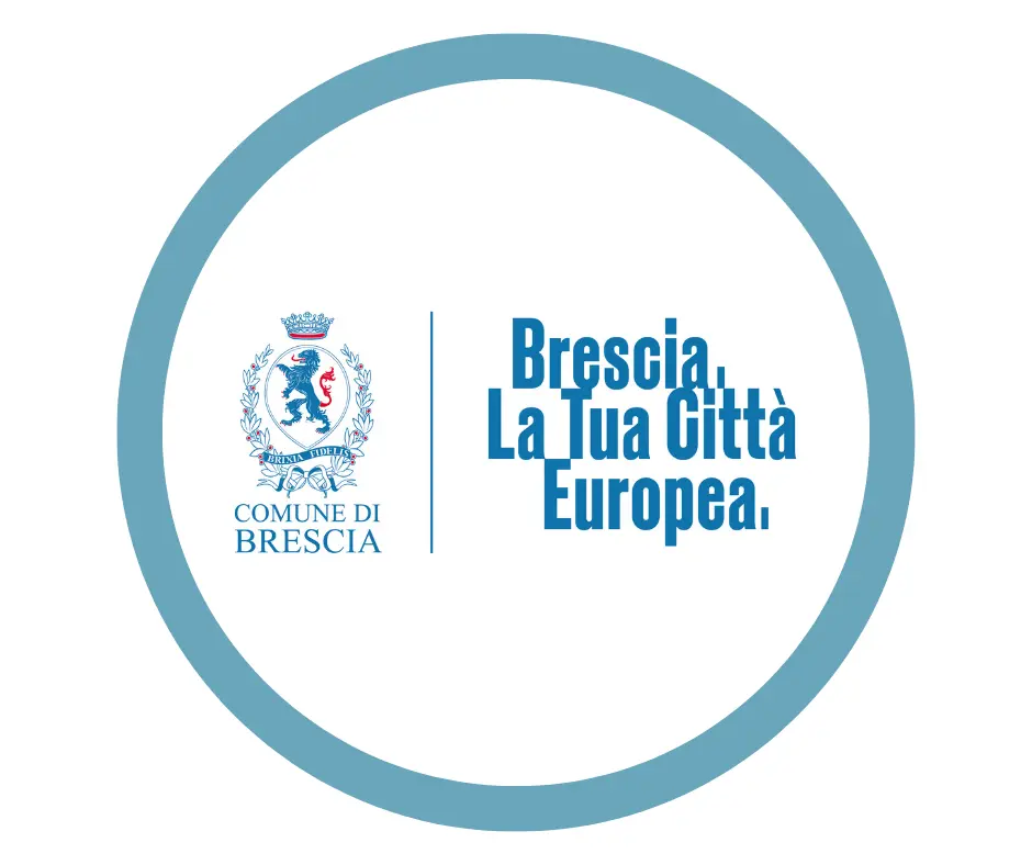 Stemma del Comune di Brescia, raffigurante il leone rampante e la scritta "Brixia Fidelis".