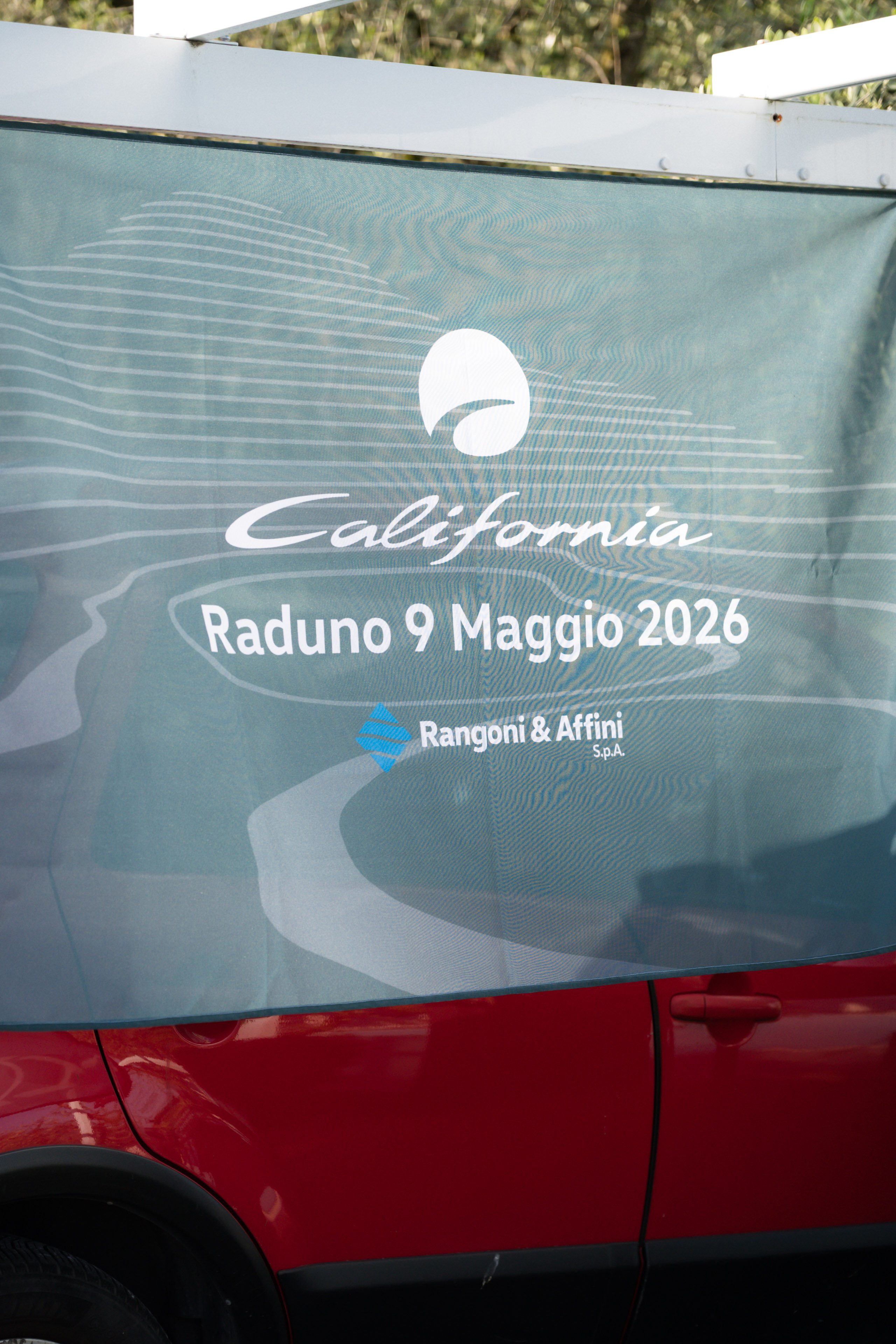 Prossimo raduno California: 9 Maggio 2026. Sponsor: Rangoni & Affini S.p.A.