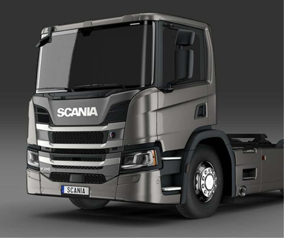 Scania Serie P di colore grigio