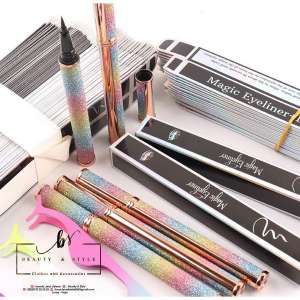 Eye-liners adhésif 3 en 1 - à écriture lisse - stylo à colle
