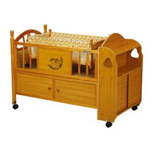 Lit bébé 2 en 1 en Bois avec Tiroir 5110N