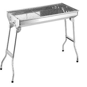 Barbecue Portable Charbon, Barbecue À Charbon De Bois Portable En Acier Inoxydable Pliable