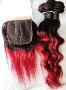 Mèche Longue - Noir Rouge