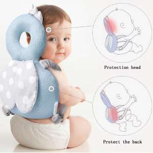 Oreiller De Protection En Coton Doux Pour Bébé - Coussin Protège Tête Et Dos Bébé
