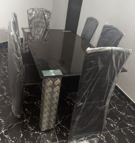 Complet De table Vitrée À 6 Chaises