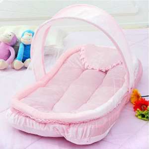 Moustiquaire De Luxe Portable pour berceau de bébé, lit pour nouveau-né, avec oreiller, lit de bébé pliant,