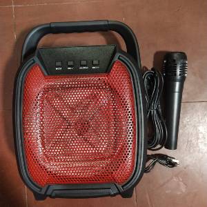 BT Speaker ZQS-6109 Haut-parleur sans fil Portable Rechargeable Radio FM Disque USB Lecteur de carte TF Télécommande Système de karaoké Haut-parleur Bluetooth avec microphone