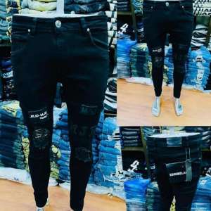 Jeans Pantalon Noir Stylé - Vêtement Homme