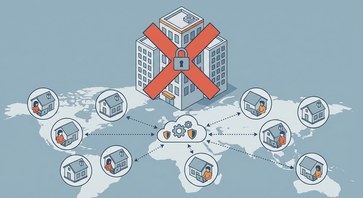 Kontinuitetsplanlegging for utstrakt bruk av hjemmekontor