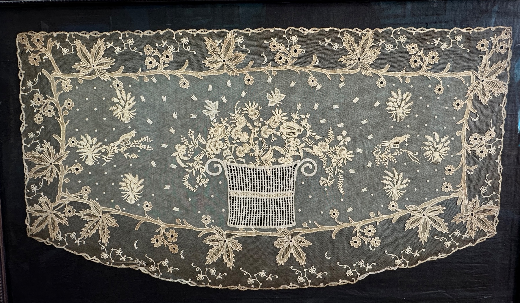 Full view of the the Lace Dresser Scarf