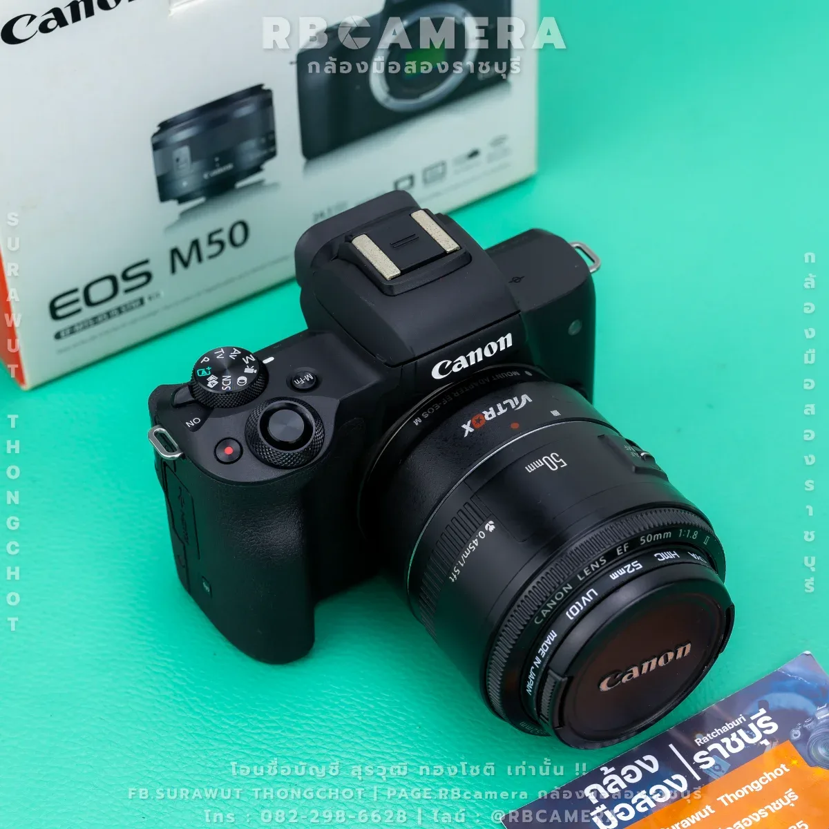 CANON EOS M50 + Viltrox Adapter + EF 50 F1.8 ii