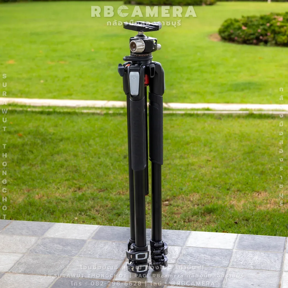 ขาตั้งกล้อง Manfrotto MT055XPRO3 Aluminium 3-section photo tripod + Hilight LH-40 40mm Ballhead รูปที่ 2
