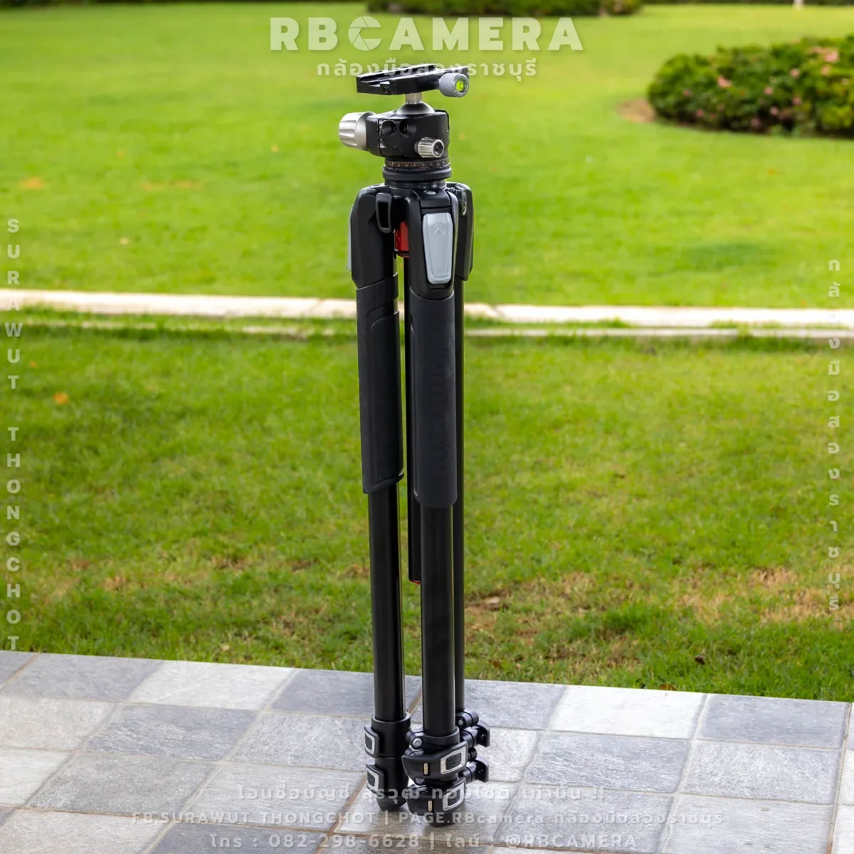 ขาตั้งกล้อง Manfrotto MT055XPRO3 Aluminium 3-section photo tripod + Hilight LH-40 40mm Ballhead รูปที่ 3
