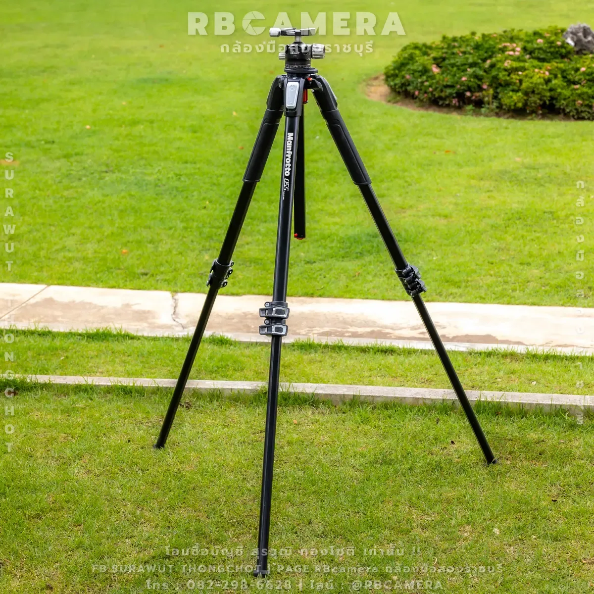 ขาตั้งกล้อง Manfrotto MT055XPRO3 Aluminium 3-section photo tripod + Hilight LH-40 40mm Ballhead รูปที่ 5