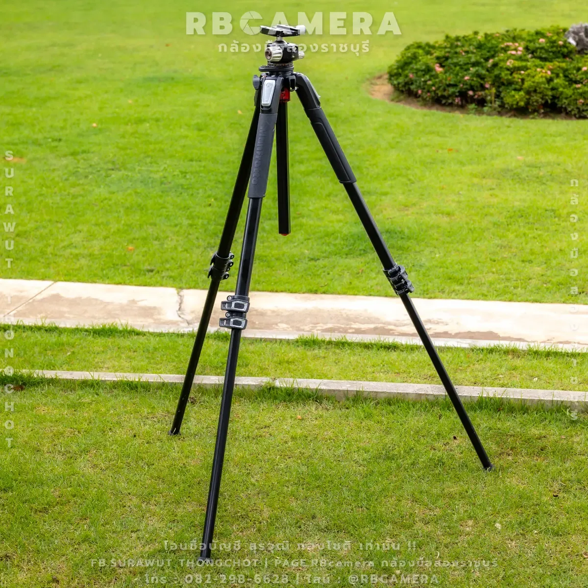 ขาตั้งกล้อง Manfrotto MT055XPRO3 Aluminium 3-section photo tripod + Hilight LH-40 40mm Ballhead รูปที่ 6