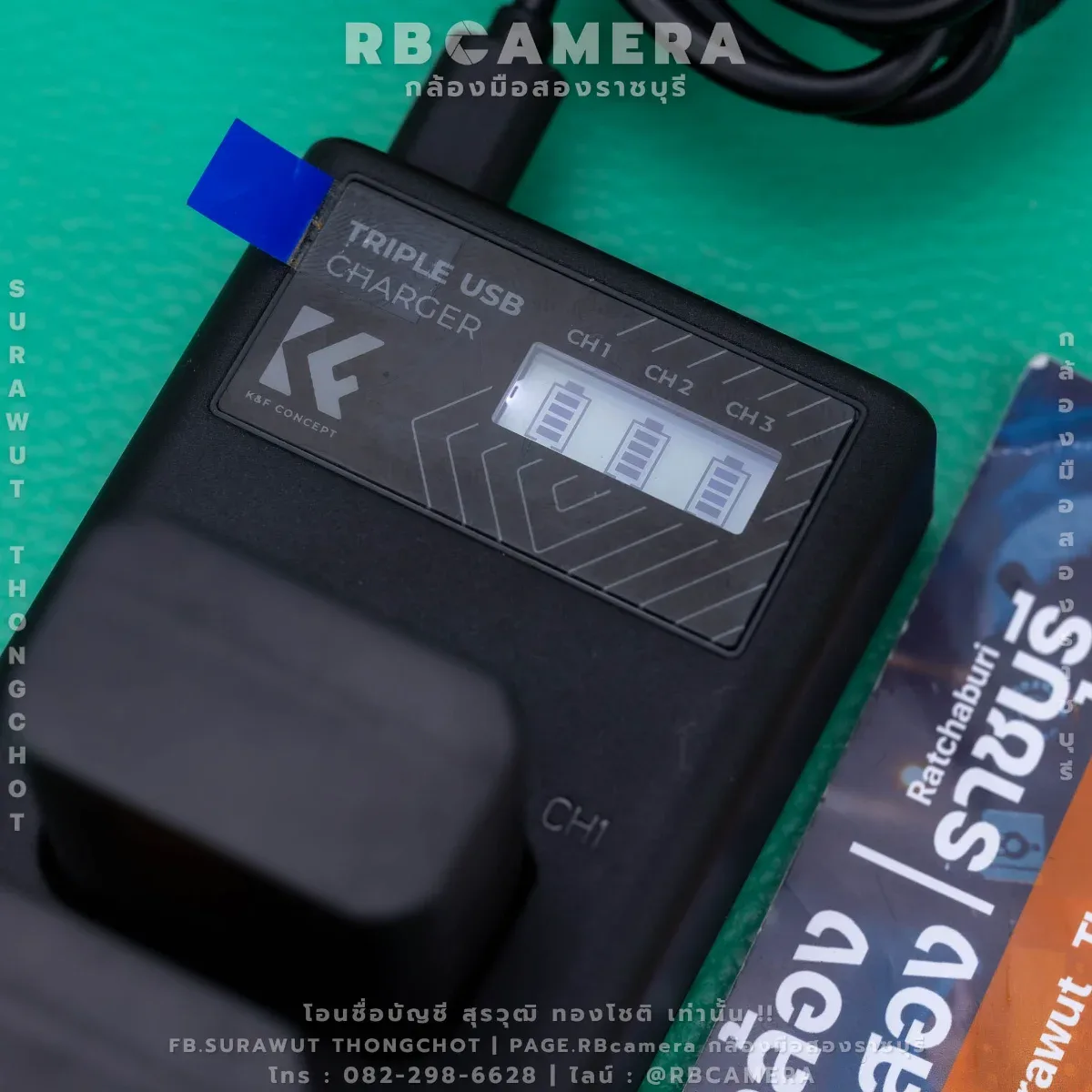 K&F TRIPLE USB CHARGER NP-FW50 x3 รูปที่ 3
