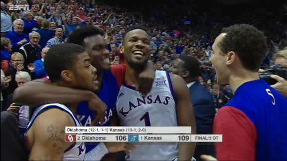 #2 Oklahoma vs. #1 Kansas (1/4/16)
