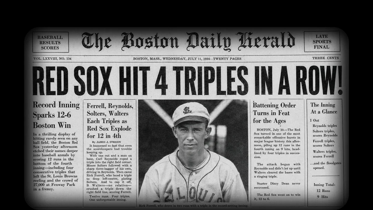 Red Sox Record Inning