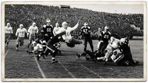 the college football game with 77 punts