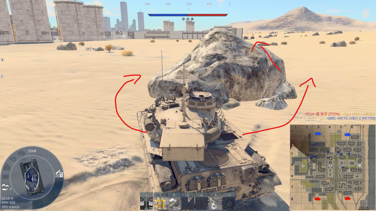 Tactical position on SunCity