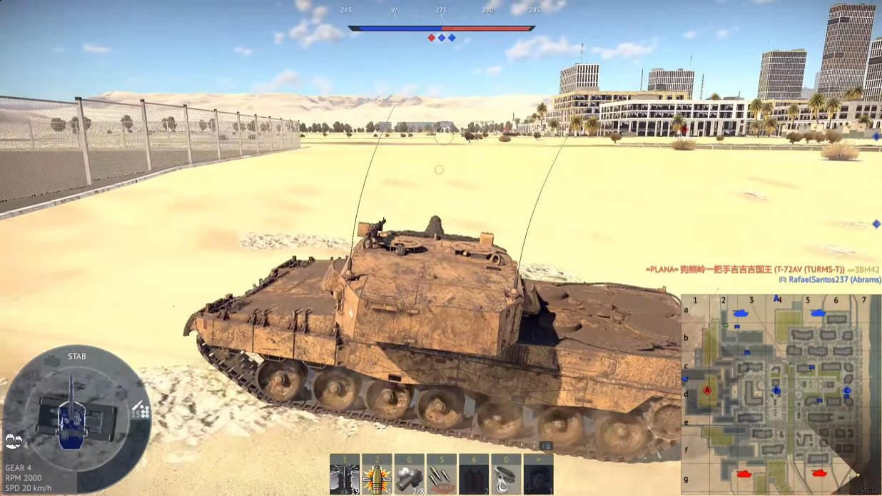 Tactical position on SunCity