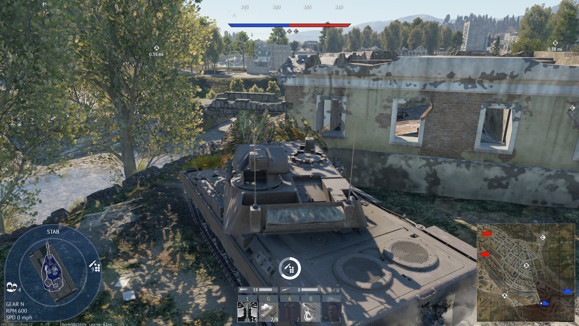 Tactical position on AbandonedTown