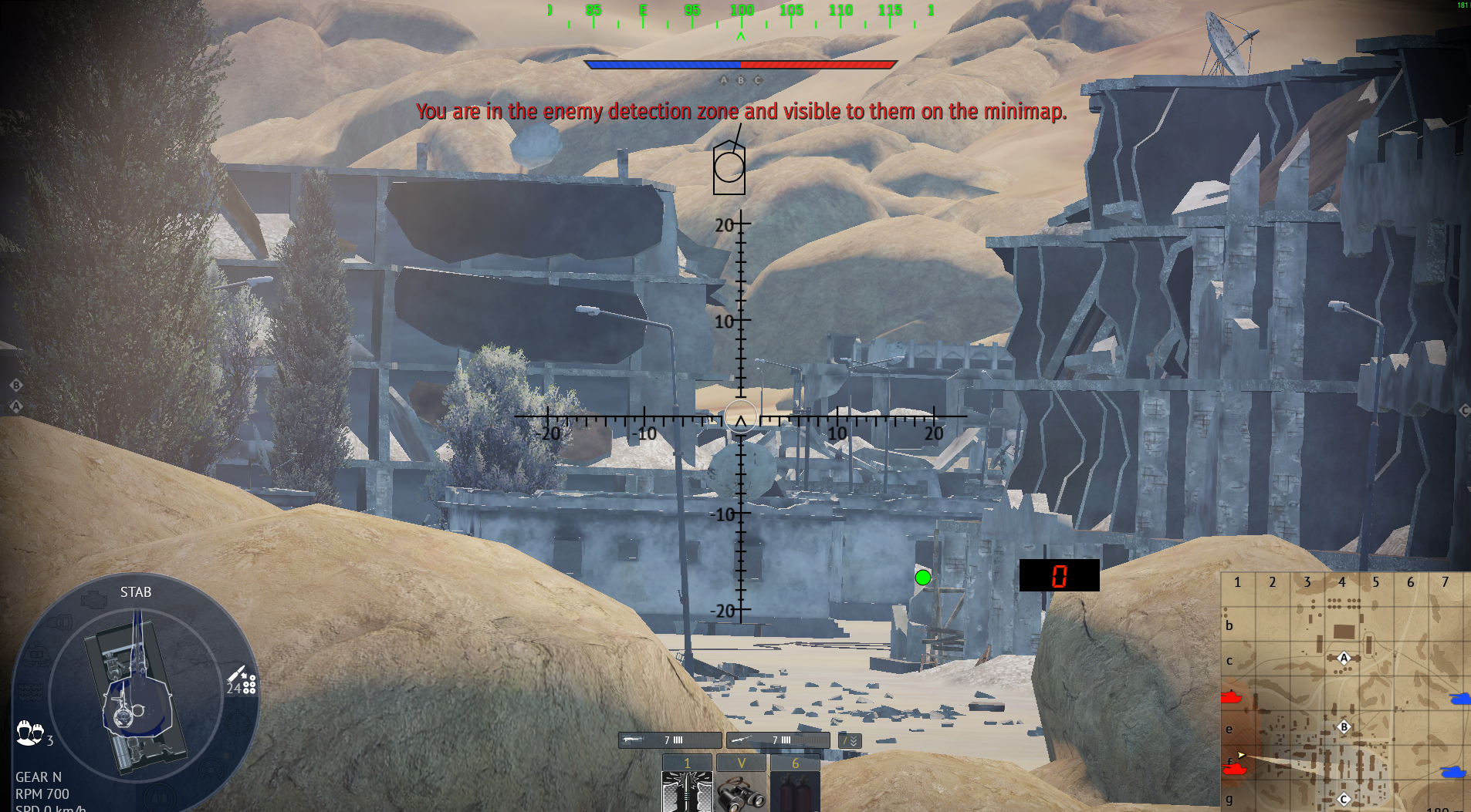 Tactical position on MiddleEast