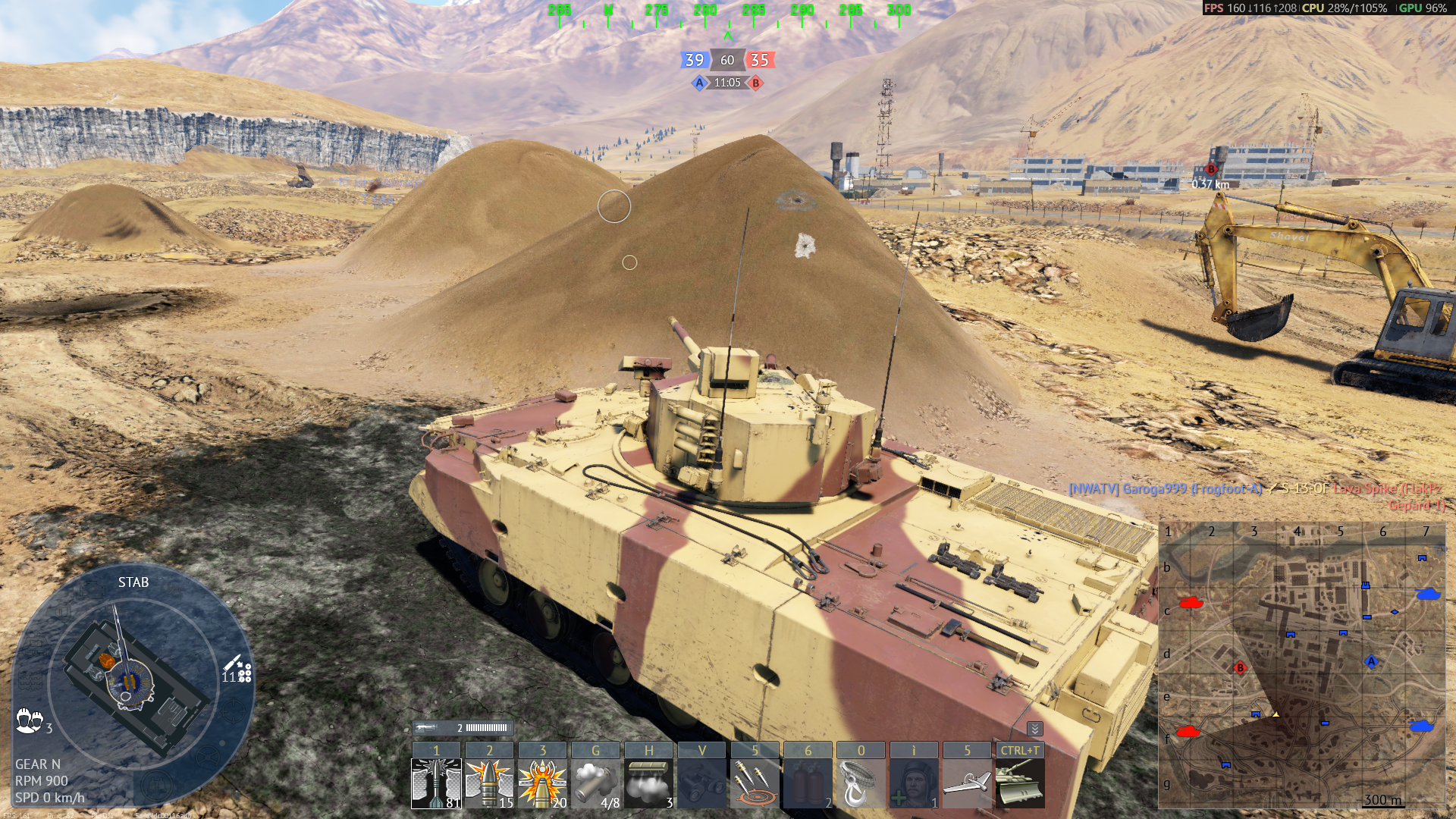 Tactical position on GoldenQuarry