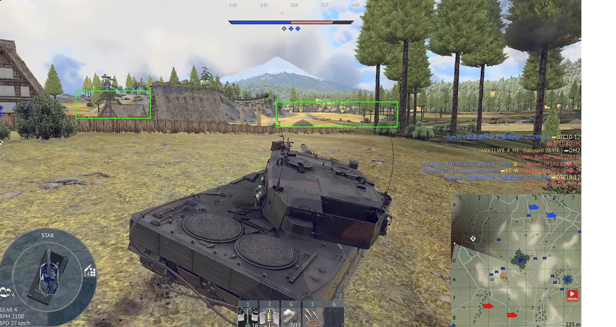 Tactical position on Japan