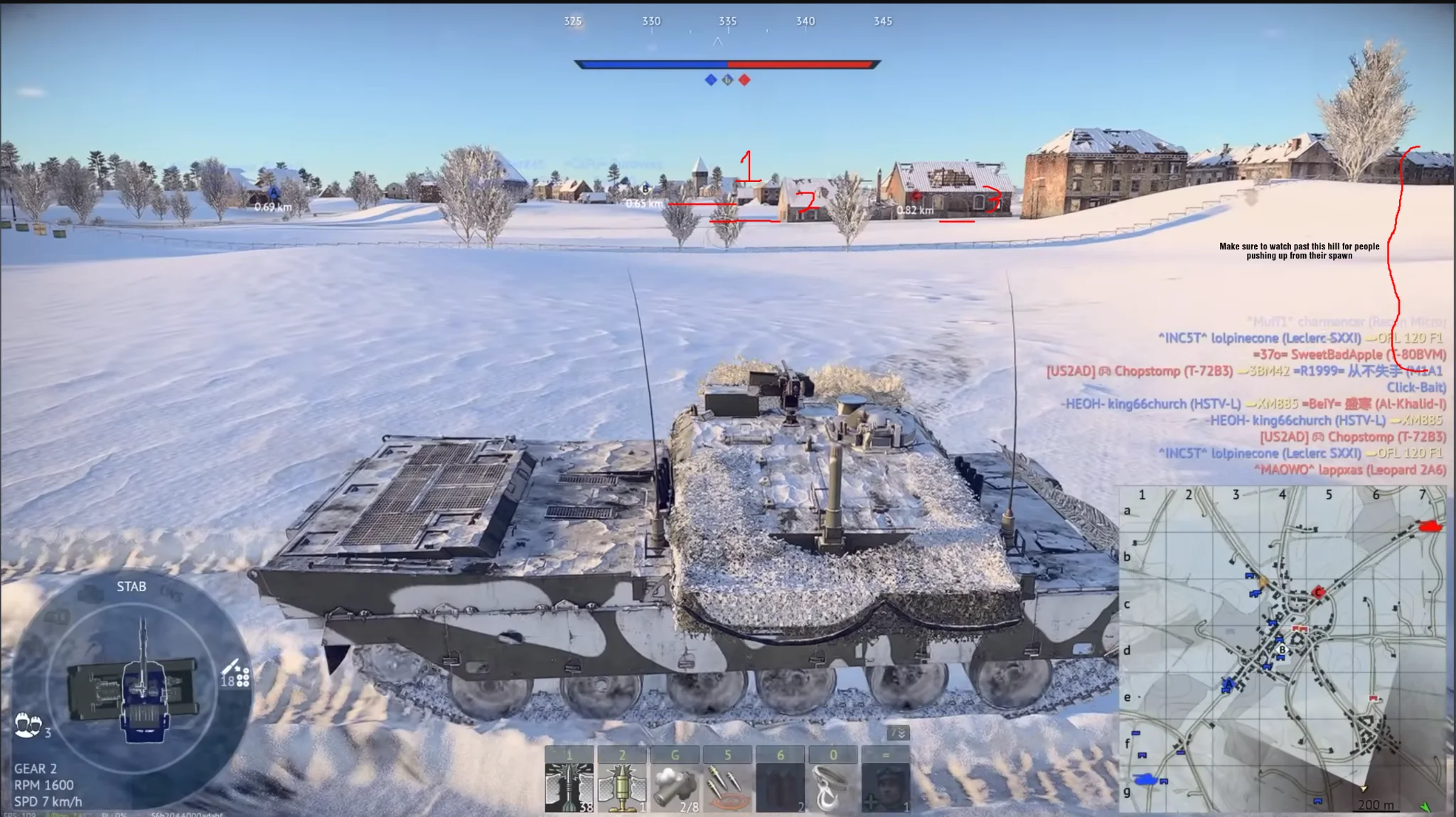 Tactical position on Ardennes