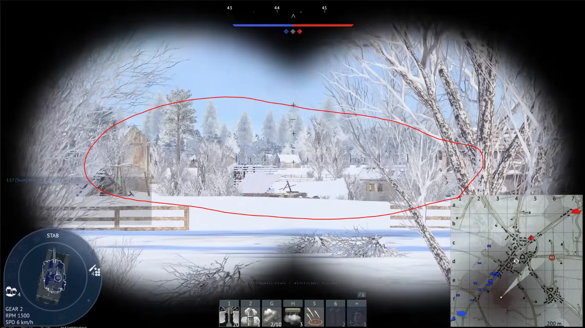 Tactical position on Ardennes