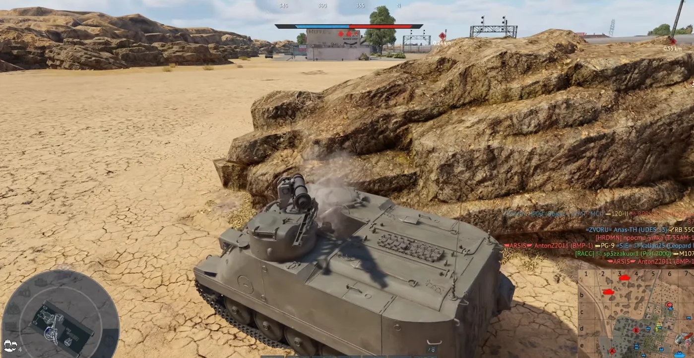 Tactical position on AmericanDesert