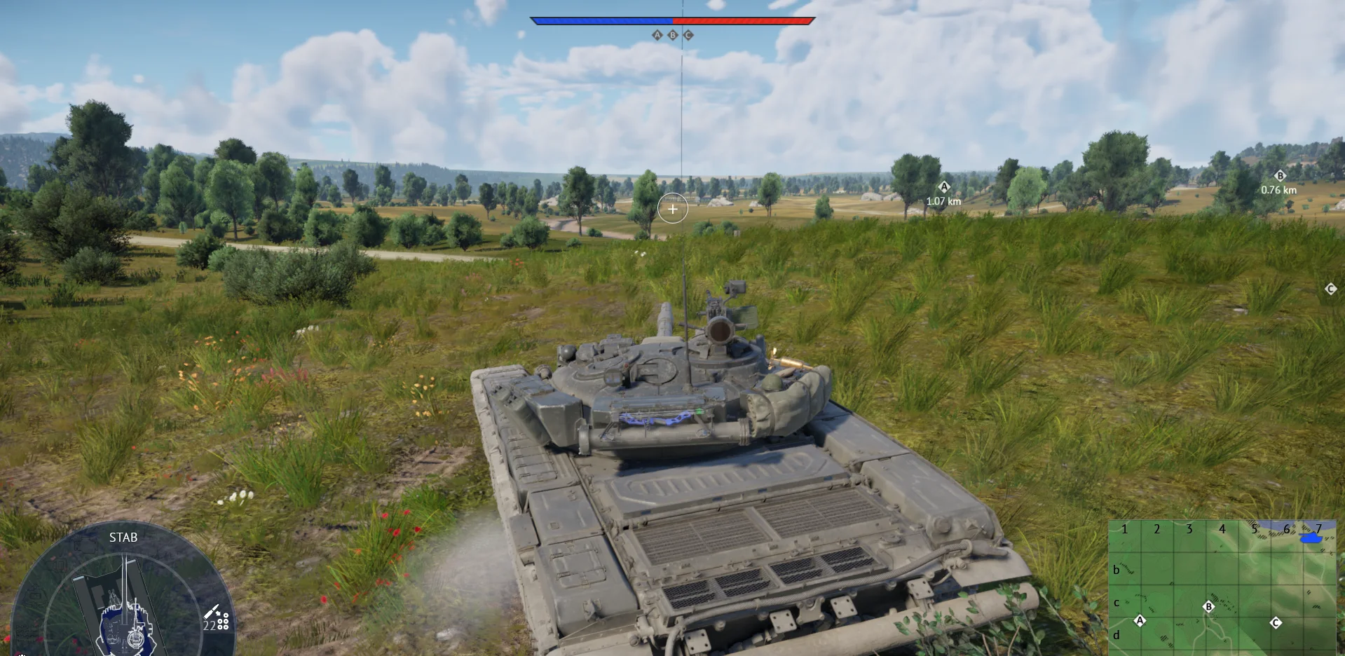 Tactical position on mozdok
