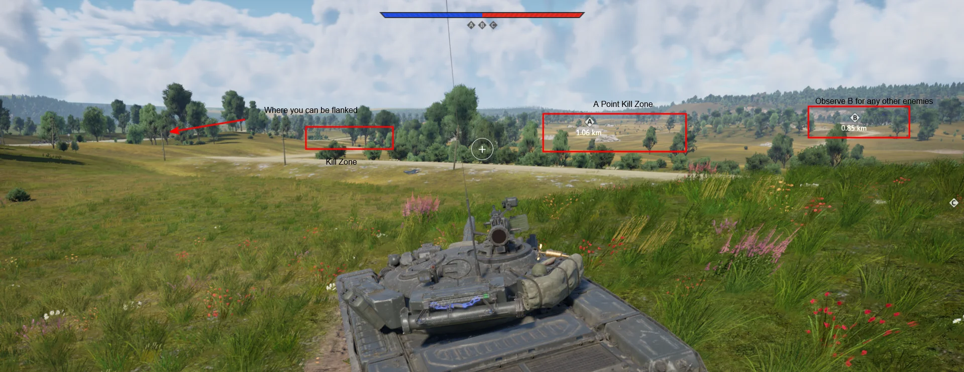 Tactical position on mozdok