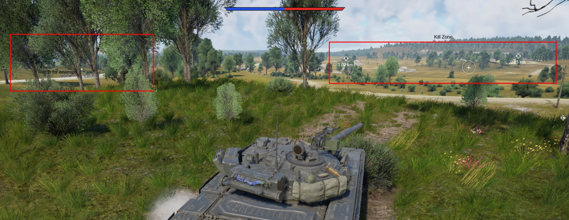 Tactical position on mozdok