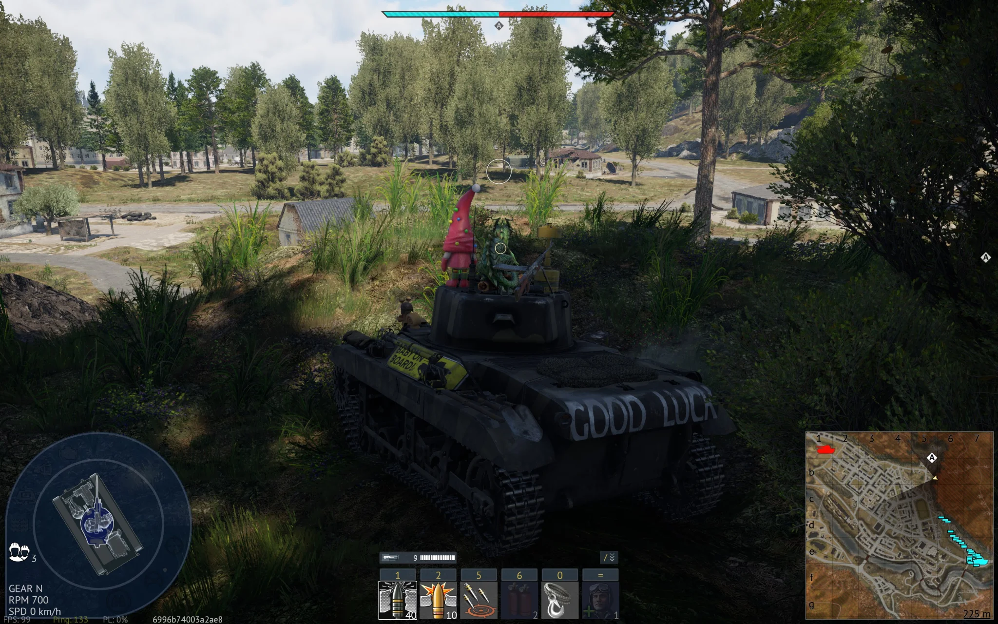 Tactical position on AbandonedTown