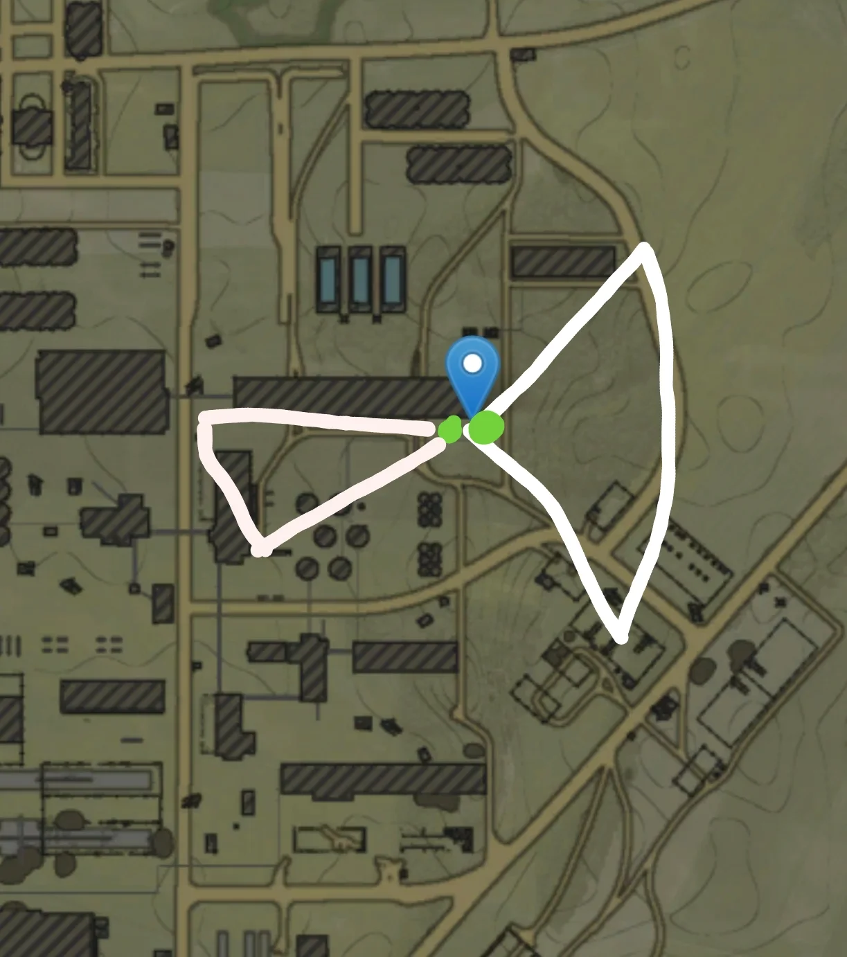 Tactical position on AbandonedFactory