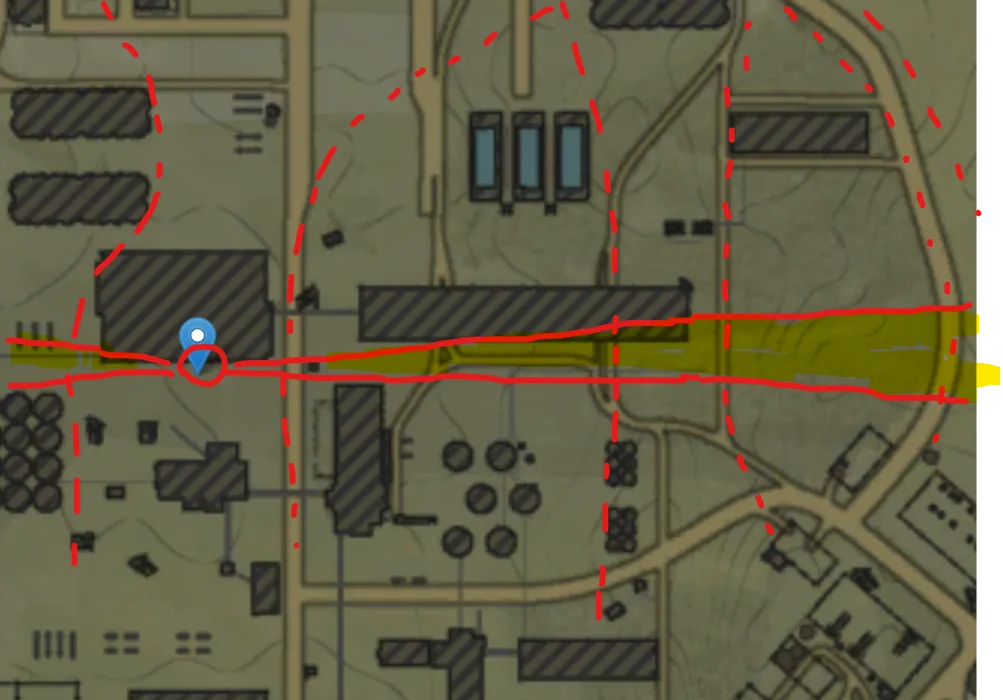 Tactical position on AbandonedFactory